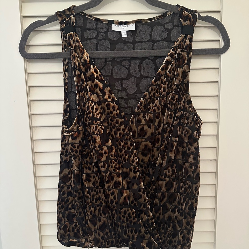 Waverly Grey Leopard Print Tank Top